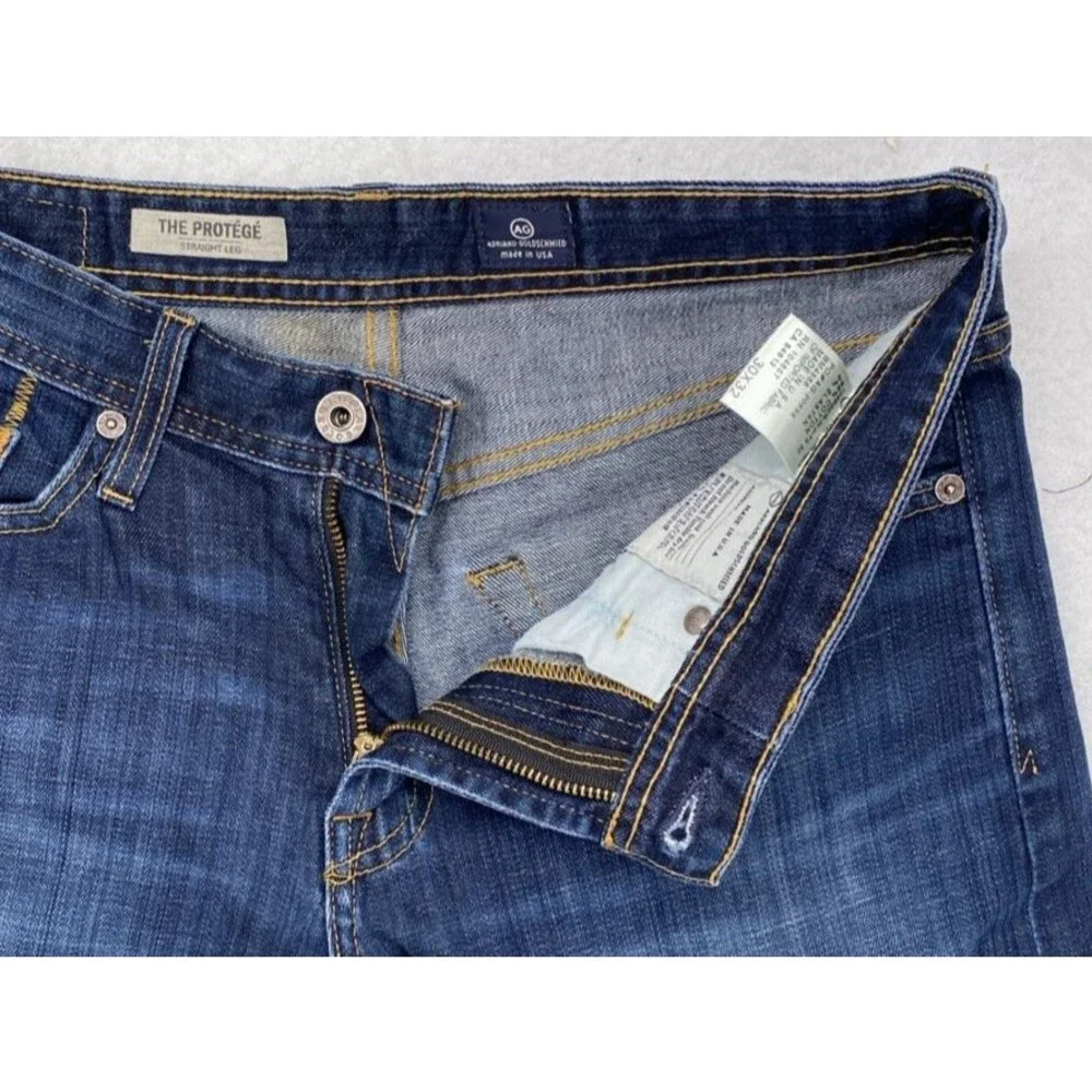 AG Adriano Goldschmied The Protege Straight Leg Jeans Mens 30x32 Blue Made in US